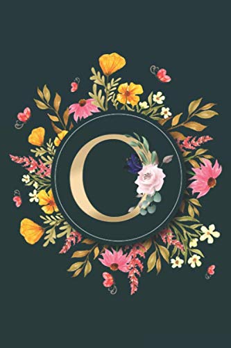 Letter O Notebook: Initial Monogram Letter O Journal - Pretty Personalized Lined Notebook For Kids, Girls, Women. ruled notebook Size 6 x 9 inches - 120 Pages Reference Books