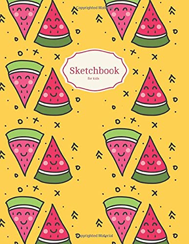 Sketchbook for kids: 120 blank papers for drawing (8,5"x11") Books