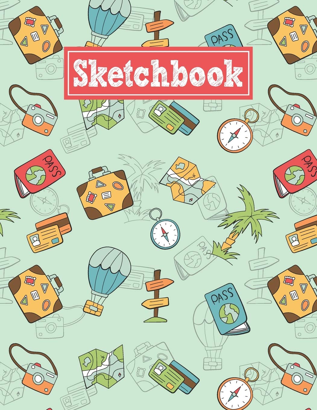 Sketchbook: 8.5 x 11 Notebook for Creative Drawing and Sketching Activities with Travel Themed Cover Design Film, Art & Culture