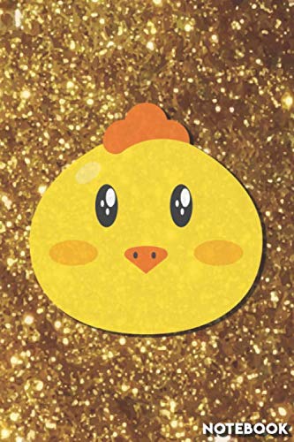 Notebook: Faux glitter funny chick journal | Lined Notebook | Diary of 120 Pages, 6”x9” | Beautiful Cover with glossy finish book
