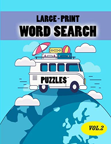 Large-Print Word Search Puzzles Vol.2: Large-Print Books Enjoyment Challenge For Adults and Senior Leisure & Fun