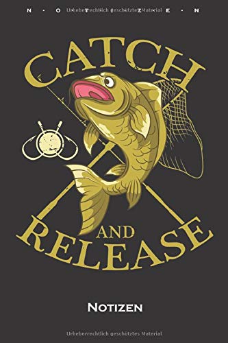 catch and Release Notizbuch: Punkteraster Notizbuch für Angler, Fischer und Freunde des Fischfangs Books