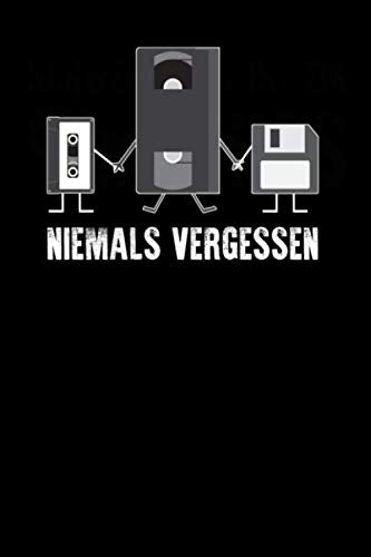 90er Niemals vergessen: A5 Punkteraster Notizbuch für Fans der 90er, Kinder der 90er, Retro Fans book