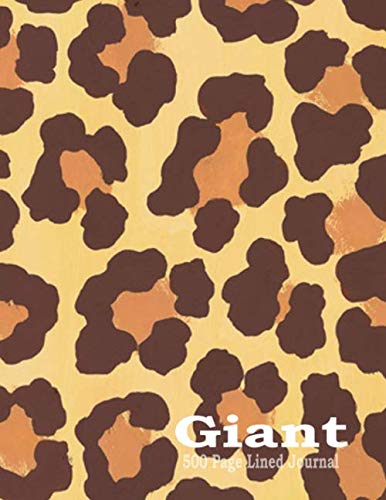 Giant 500 Page Lined Journal: Large Notebook 8.5 x 11 With Leopard Spots Cover Books