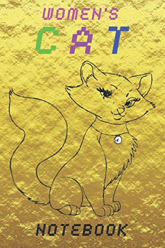 Women's Cat notebook: Diary, Notebook: design 120 Page composition Blank Notebook colleg ruled journal: for as a gift for your kids boy or girl to have a good start in the 1st first day of school Pets
