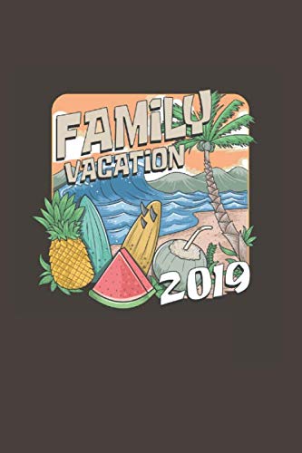 Family Vacation: Cool Animated Design for Vacation Lover Love to travel and Relax Notebook Composition Book Novelty Gift (6"x9") Dot Grid Notebook to write in Contemporary literature