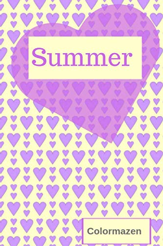 Summer: Personalised Valentine Heart Notebook In Purple (Small) (Valentine Heart Personalised Notebooks, Band 320) Media & Communication
