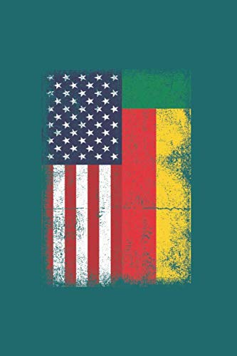 USA Benin: Cool Animated Flag Design for Half American and Half Benin Notebook Composition Novelty Book Gift (6"x9") Lined Notebook to write in Contemporary literature