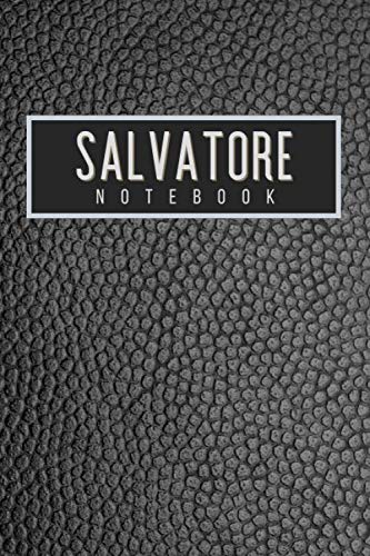 Salvatore Notebook: Personalised gift notebook for Salvatore: Beautiful black leather effect notebook notepad: Handy 6x9in size. Books