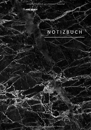 Notizbuch: Marmor Notizbuch A5 kariert ohne Rand | Notizheft | Skizzenbuch | Bullet Journal | Planer | Notizen - DIN A5, 110 Seiten, glänzendes Softcover. Books