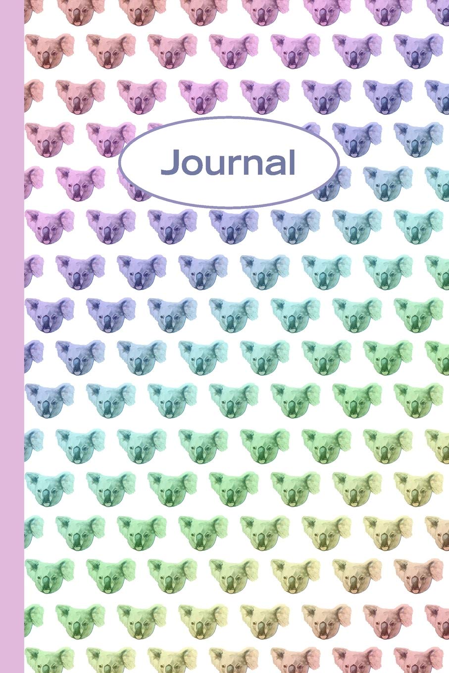 Koala Bear Rainbow Journal: Blank Wide Ruled Lined Colorful Rainbow Koala Bear Notebook with Mama Koala for Girls Love Australia Gifts Mathematics