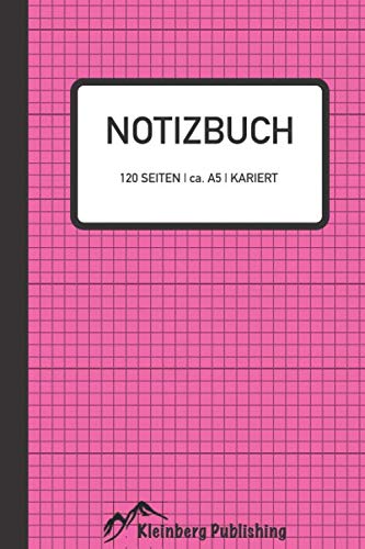 Notizbuch | 120 Seiten | A5 | kariert | pinkes Cover: Das Softcover Notizheft im Format 6 x 9 zoll oder DIN A5 hat ein schlichtes und edles Design, ... was tolles. (Notizbuchnotizbuch, Band 8) Business, Finance & Career