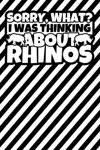 Notebook lined: Rhino Lover Gifts - Funny Sorry Thinking About Rhinos Books