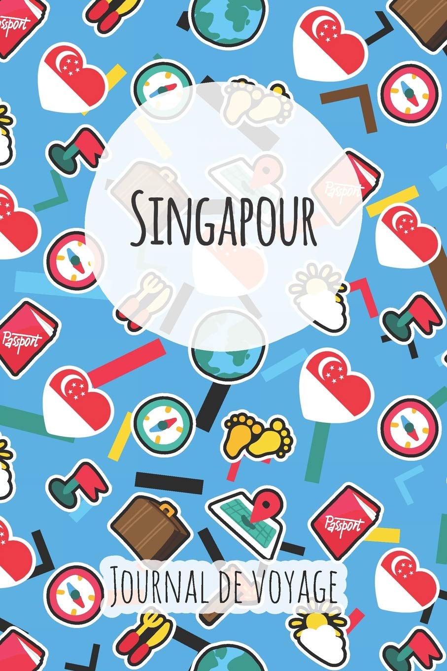 Journal de voyage Singapour: Planificateur de voyage I Carnet de route I Carnet à grille à points I Carnet de voyage I Journal de voyage I Journal de poche I Cadeau pour le routard Books
