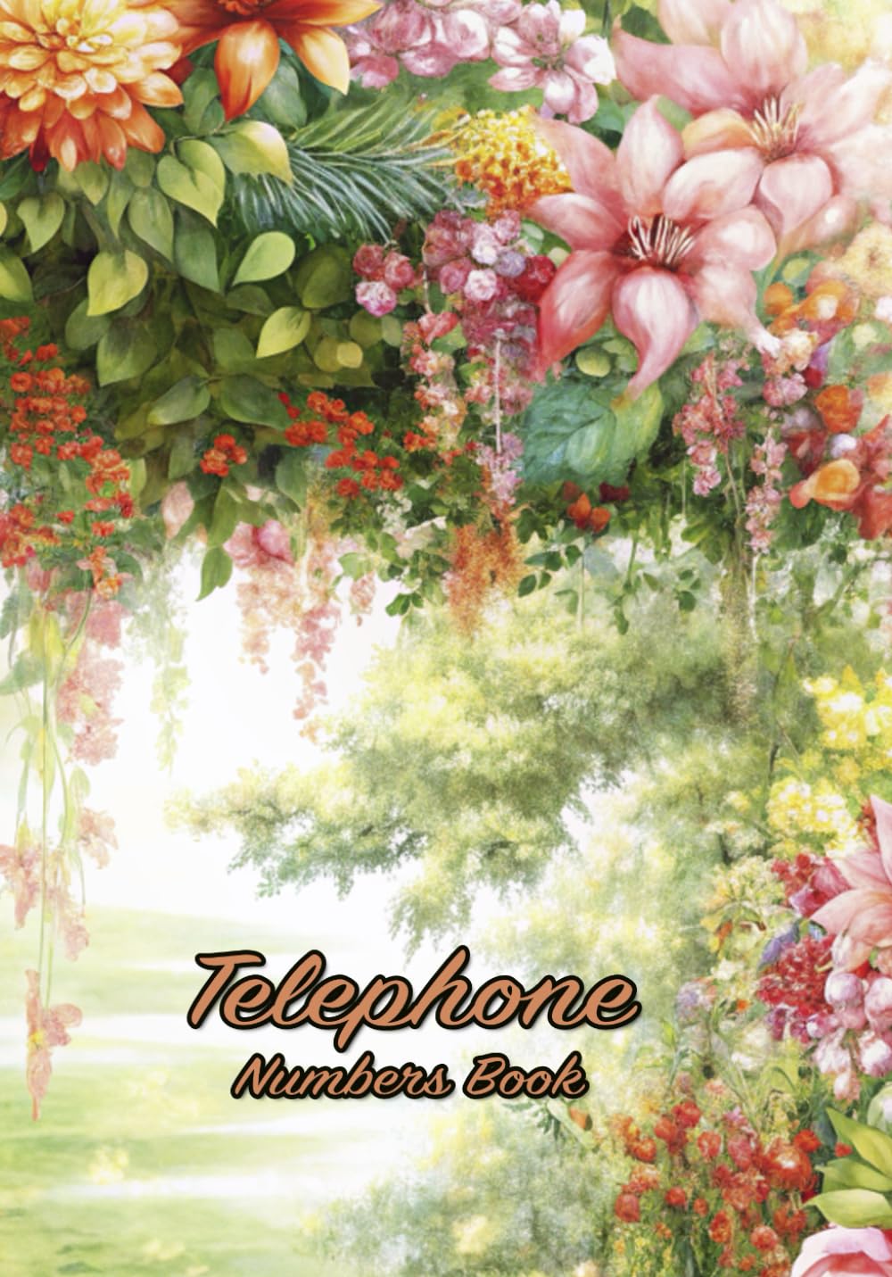Telephone Numbers Book: Large Print Telephone Book For Seniors : Blank Telephone Book A-Z Alphabet Index : Records Phone Number Home, Office, Mobile Phone : Telephone Book No Addresses Hobbies & Crafts