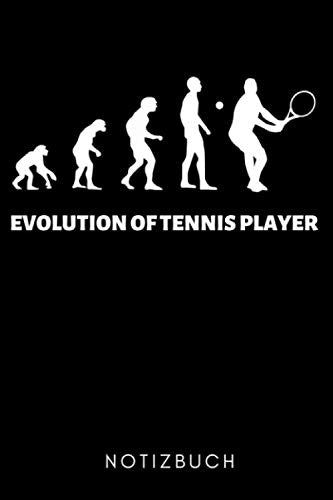 EVOLUTION OF TENNIS PLAYER NOTIZBUCH: A5 WOCHENPLANER Tennis Geschenke | Tennisbuch | Trainingsbuch | Tennistraining | Geschenk für Tennisspieler Tennistrainer | Trainingstagebuch Leisure & Fun