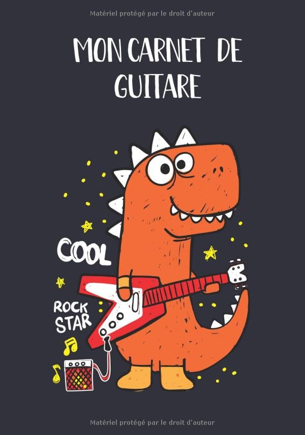 Cahier de guitare avec tablatures et portées : Mon carnet de guitare "fun"- 120 pages: carnet de guitare - idée cadeau musicien - cadeau guitariste - ... Carnet de tablature guitariste-cahier portée book