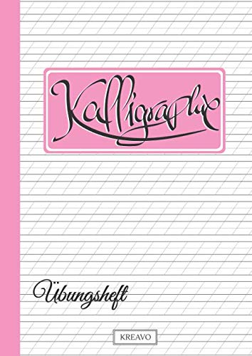 Kalligraphie Übungsheft: Kalligraphie Übungsblätter für moderne Kalligraphie und Hand Lettering | 136 Seiten | DIN A4 Media & Communication