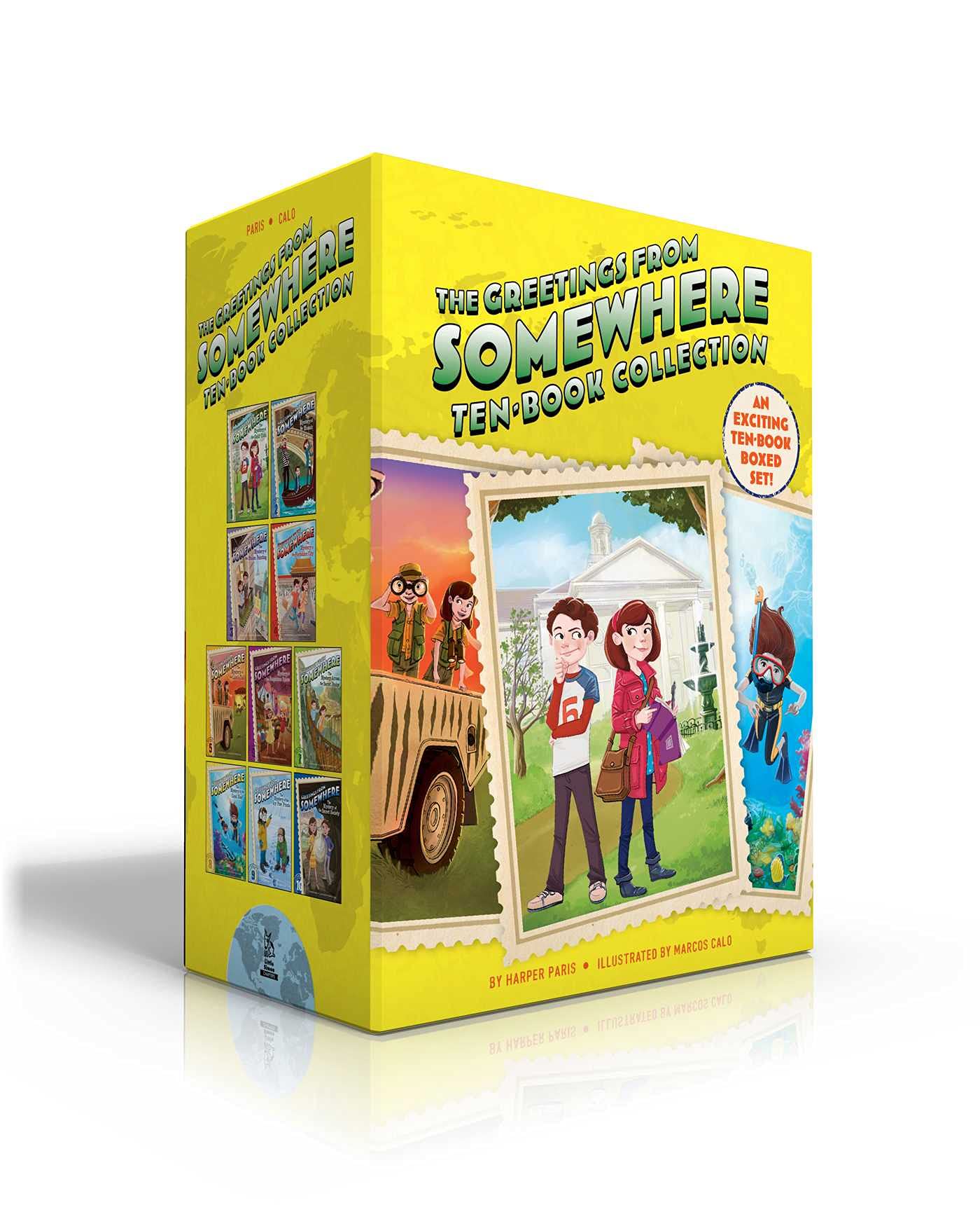 The Greetings from Somewhere Ten-Book Collection (Boxed Set): The Mystery of the Gold Coin; of the Mosaic; of the Stolen Painting; in the Forbidden ... of the Icy Paw Prints; of the Secret Society Non-fiction