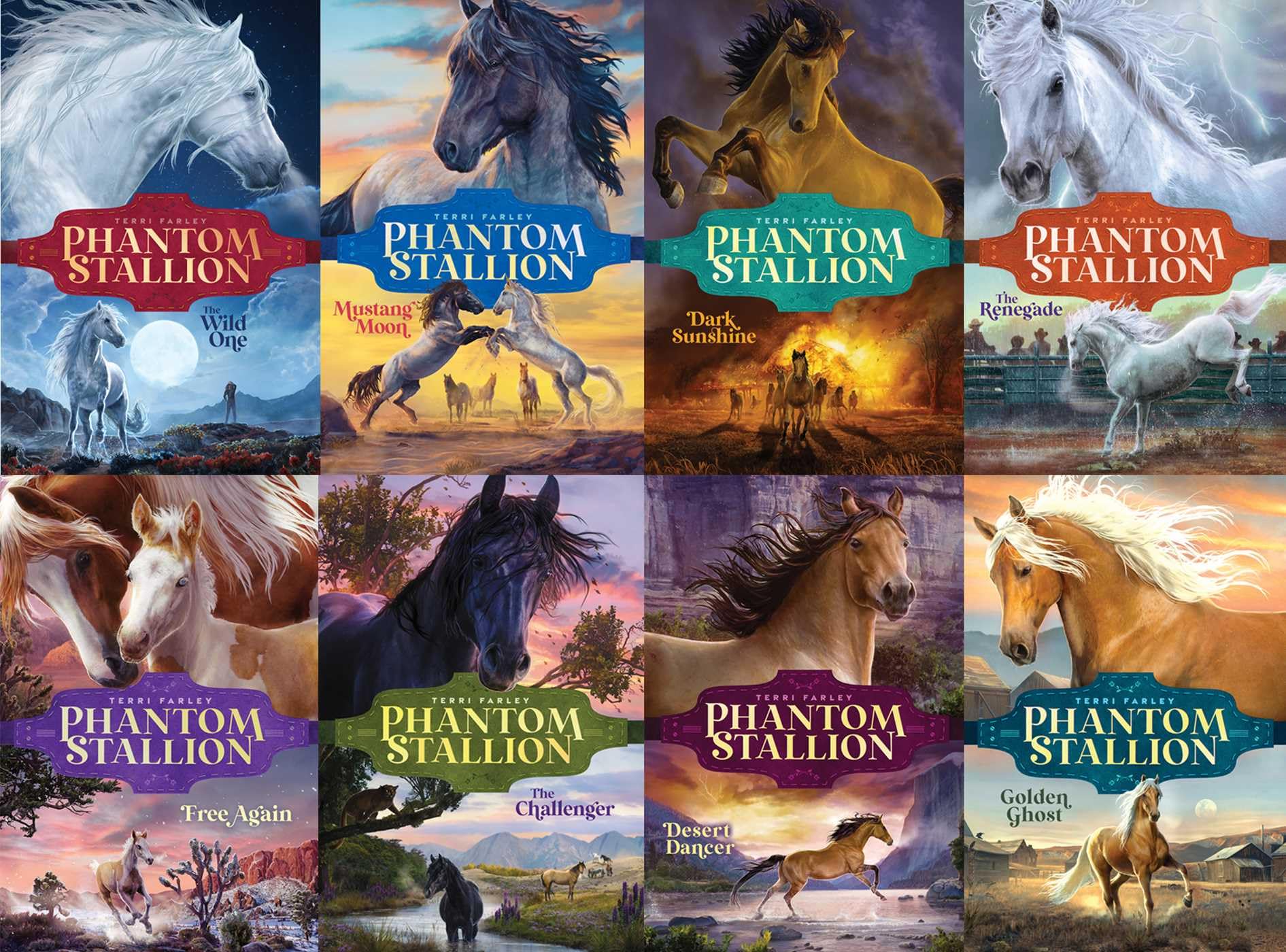 Phantom Stallion Untamed Collected Set: The Wild One; Mustang Moon; Dark Sunshine; The Renegade; Free Again; The Challenger; Desert Dancer; Golden Ghost Non-fiction