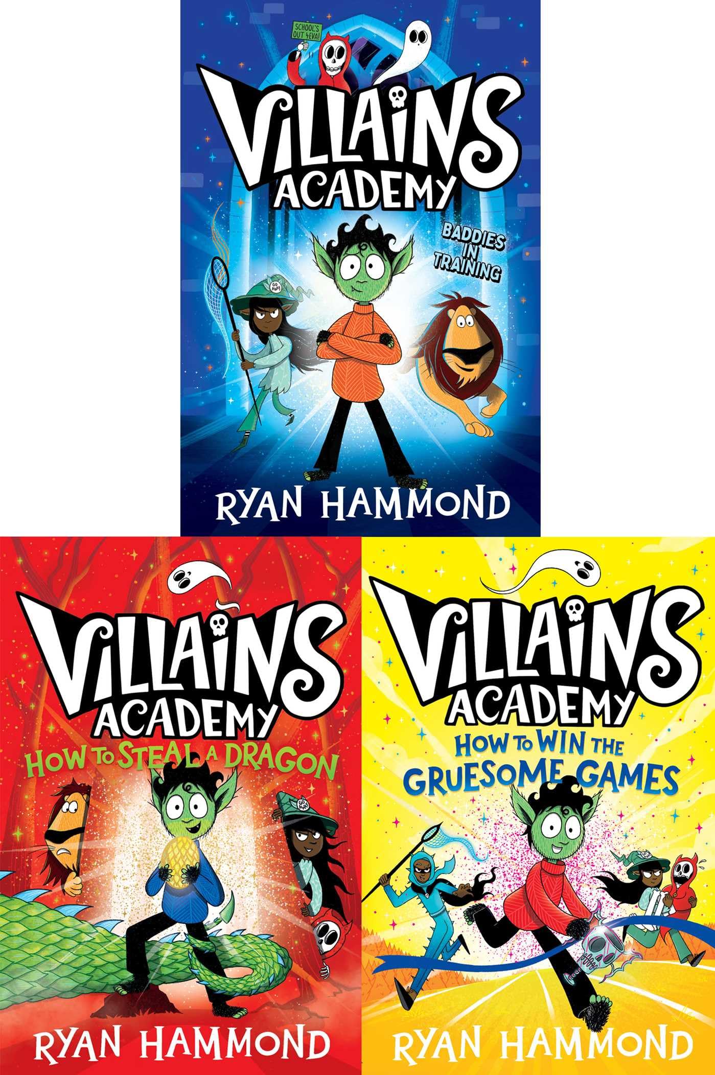 Villains Academy Collected Set: Villains Academy; How to Steal a Dragon; How to Win the Gruesome Games Leisure & Fun