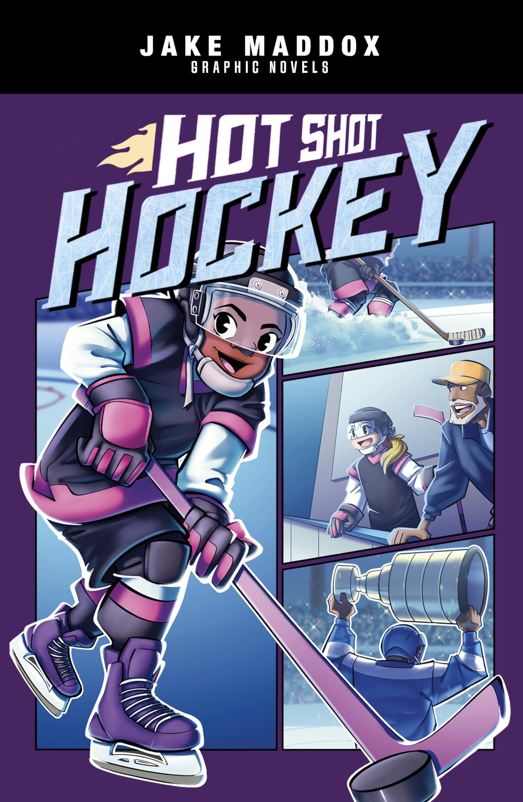 Hot Shot Hockey (Jake Maddox Graphic Novels) Manga
