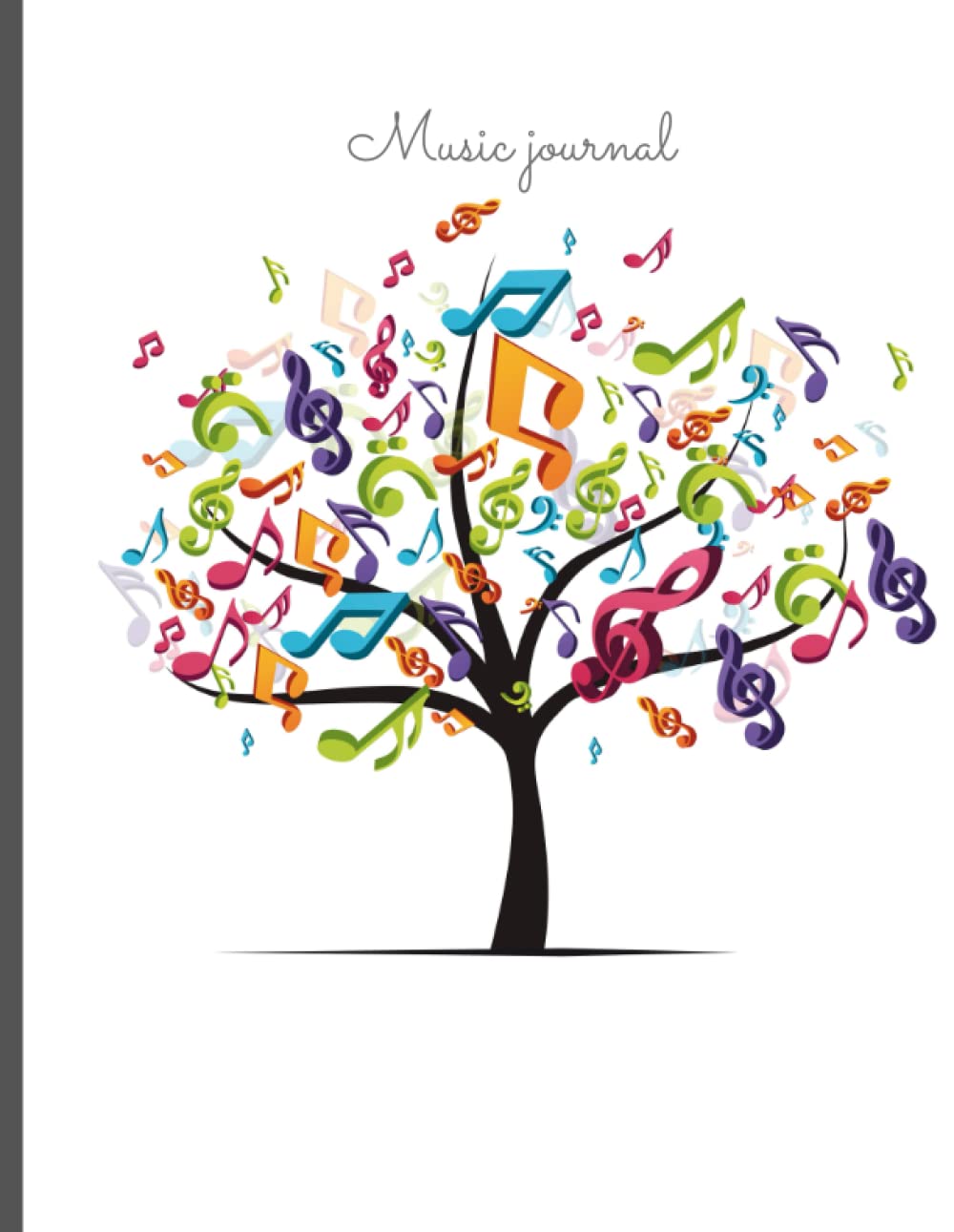 Music Journal for lyrics: Music notebook for instrument and lyrics | Blank Sheet Music Journal | Music Manuscript Paper for Music Lovers | Staff Manuscript Paper for Musicians | 100 pages | 8.5”x11” Non-fiction