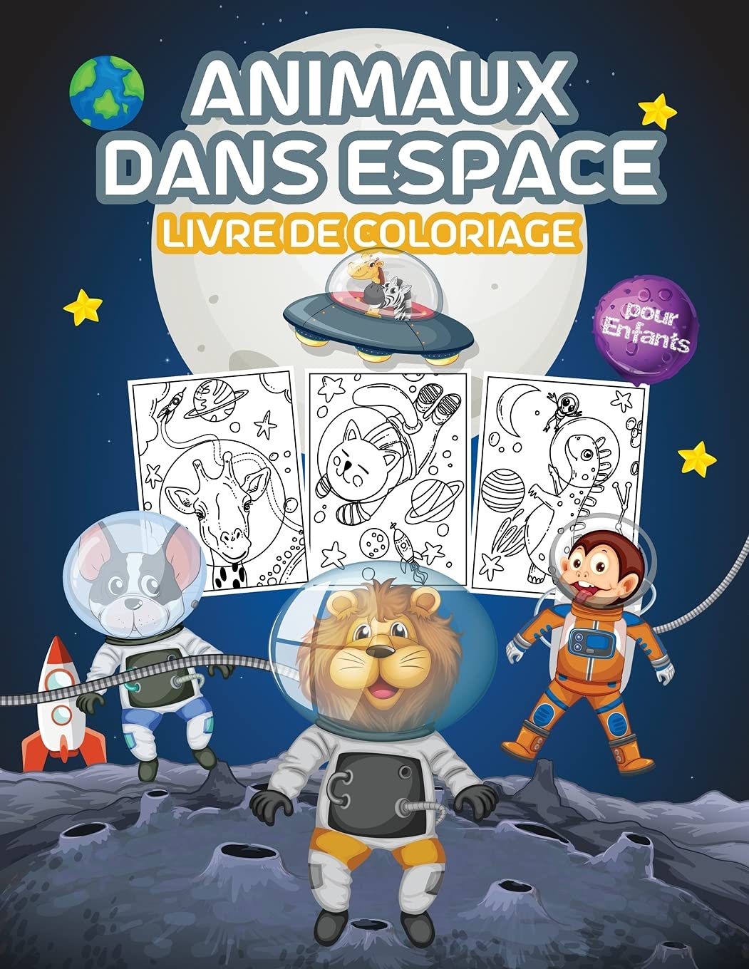 Animaux dans Espace Livre de Coloriage pour Enfants: Grand livre de coloriage sur les animaux de l'espace pour les garçons, les filles et les enfants. ... animaux pour les enfants et les adolescents Tiptoi & Games