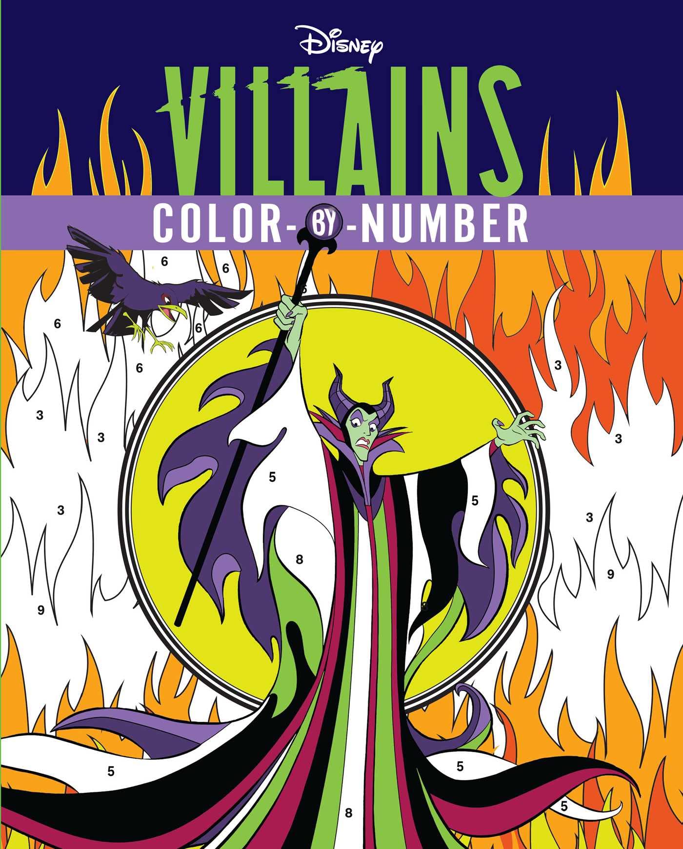 Disney Villains Color-by-Number book