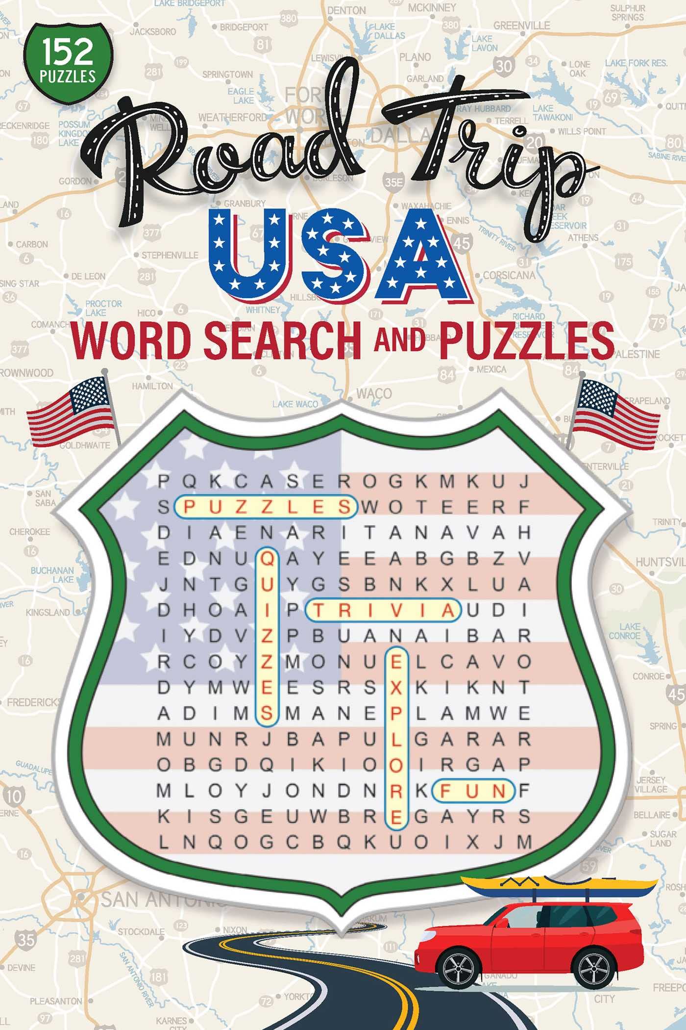Road Trip USA: Word Search and Puzzles Leisure & Fun