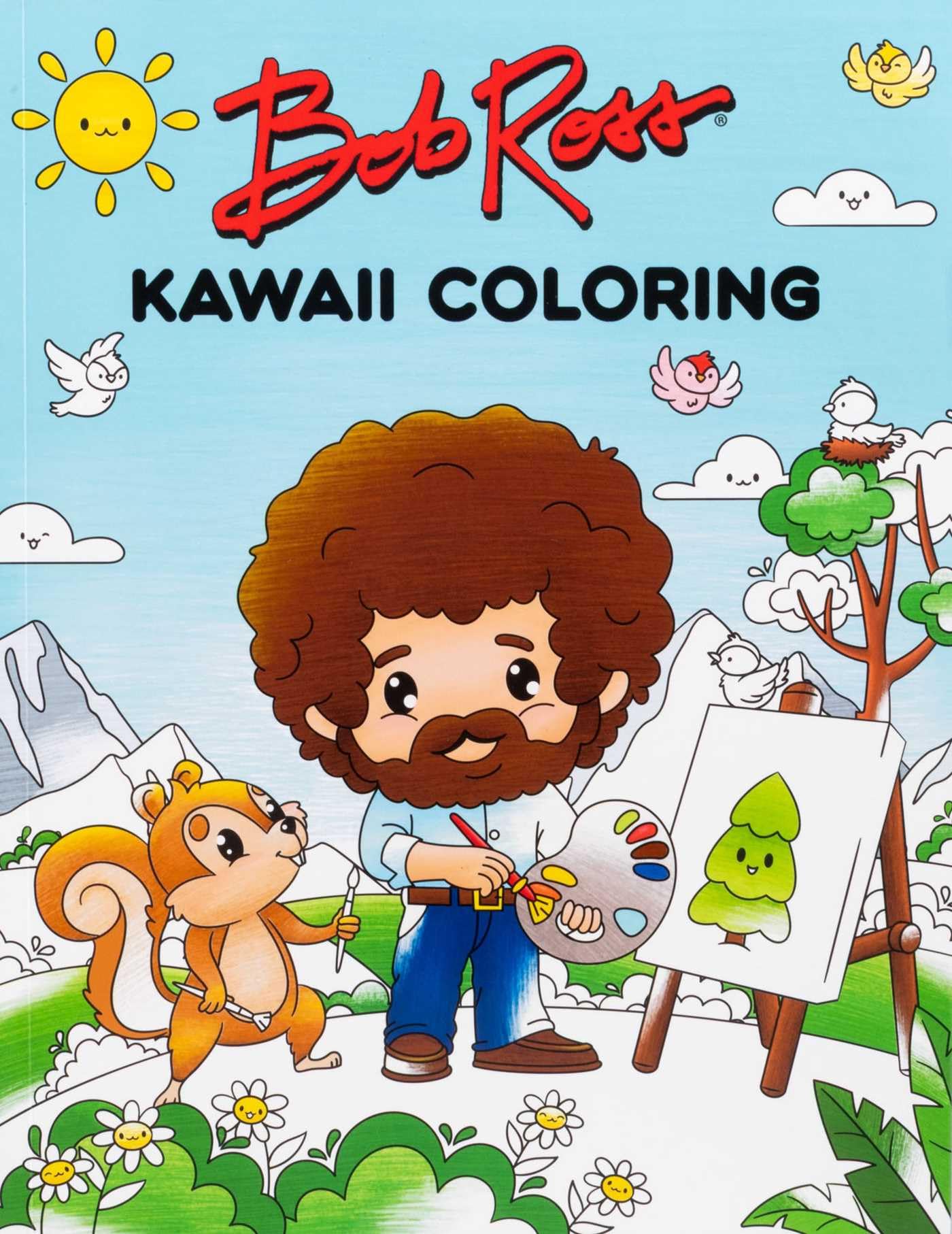 Bob Ross Kawaii Coloring Film, Art & Culture