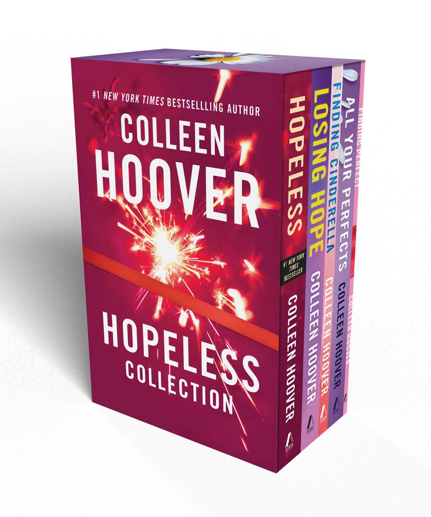 Colleen Hoover Hopeless Boxed Set: Hopeless, Losing Hope, Finding Cinderella, All Your Perfects, Finding Perfect – Box Set Contemporary literature