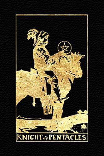 Knight Of Pentacles: Tarot Journal Notebook Dotted, Black And Gold (Dot Grid, 110 Pages, 9"x6") (Tarot Card Notebook, Band 25) Religion & Esotericism