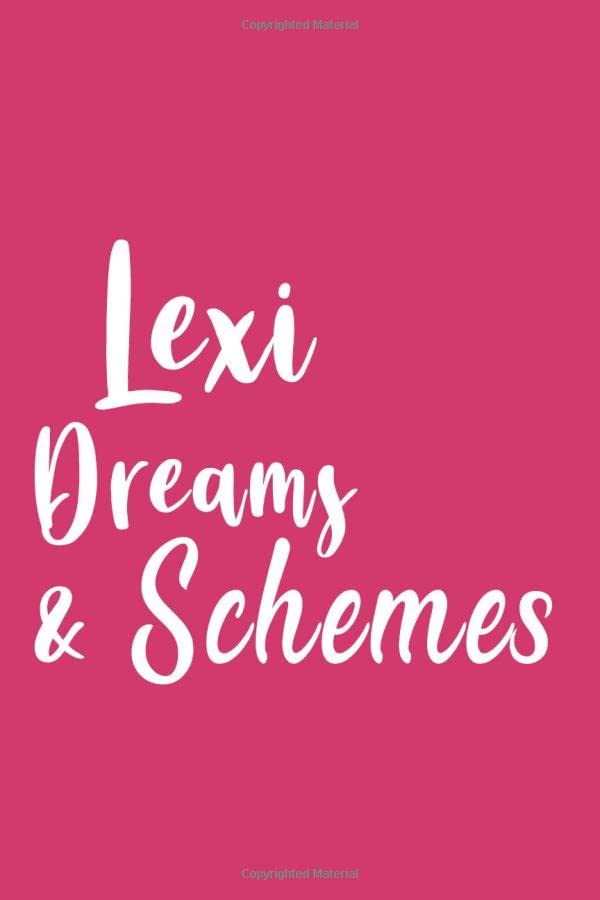 Lexi (6x9 Journal): Lined Writing Notebook with Personalized Name, 120 Pages – Pink & Yellow Flowers on Teal Blue with Cute and Fun Quote, Perfect ... Teacher’sTeacher, mom, wife, aunt gift. Books