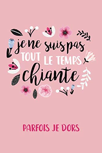 Je Ne Suis Pas Toujours Chiante, Parfois Je Dors: Carnet de Notes, bullet journal 120 pages book