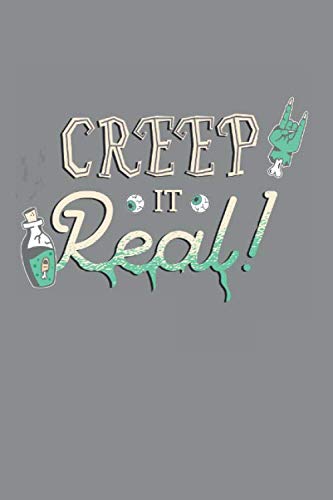 Notizbuch A5 (6X9zoll) Kariert 120 Seiten: Creep It Real - Halloween Metal Kostüm Horror Geschenkidee Books
