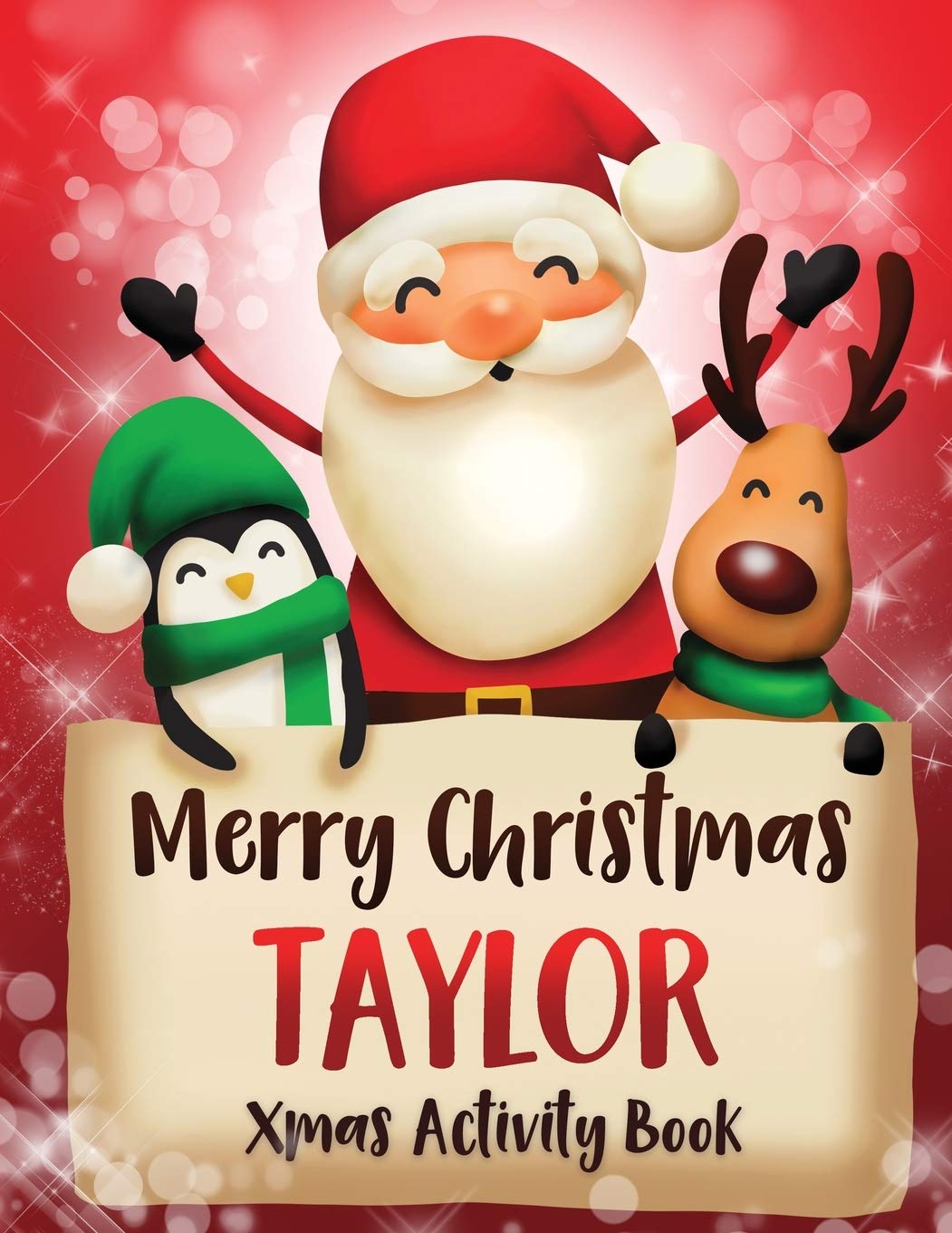 Merry Christmas Taylor: Fun Xmas Activity Book, Personalized for Children, perfect Christmas gift idea Non-fiction