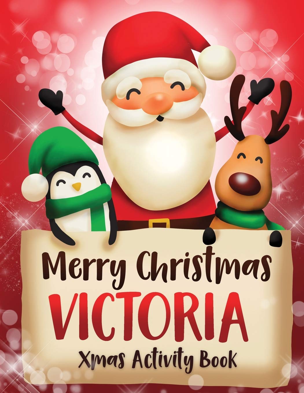 Merry Christmas Victoria: Fun Xmas Activity Book, Personalized for Children, perfect Christmas gift idea Non-fiction