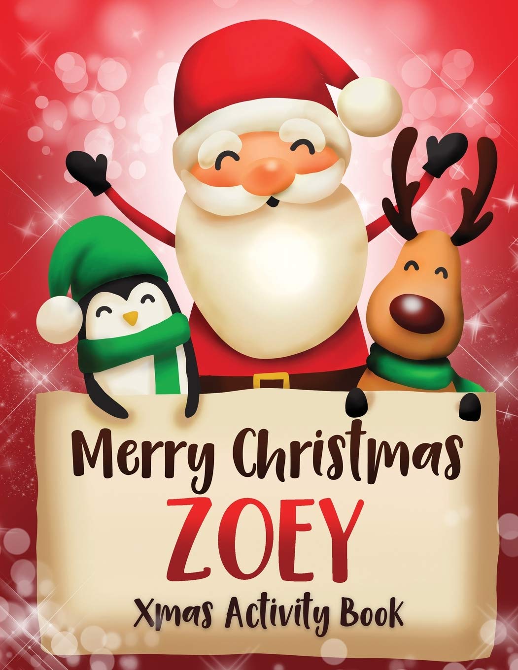 Merry Christmas Zoey: Fun Xmas Activity Book, Personalized for Children, perfect Christmas gift idea Non-fiction