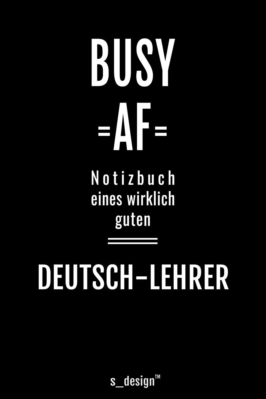 Notizbuch für Deutsch-Lehrer: Originelle Geschenk-Idee Memories