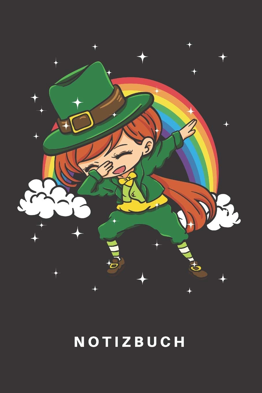 Notizbuch: Notizbuch | Notizheft | Schreibbuch | 110 Seiten | Karo | Kariert | Karos | DIN A5 | St. Patricks Day | Irland | Irish | Pattys day | ... | Dab | Mädchen | Frau | Dame | Tanzen Books