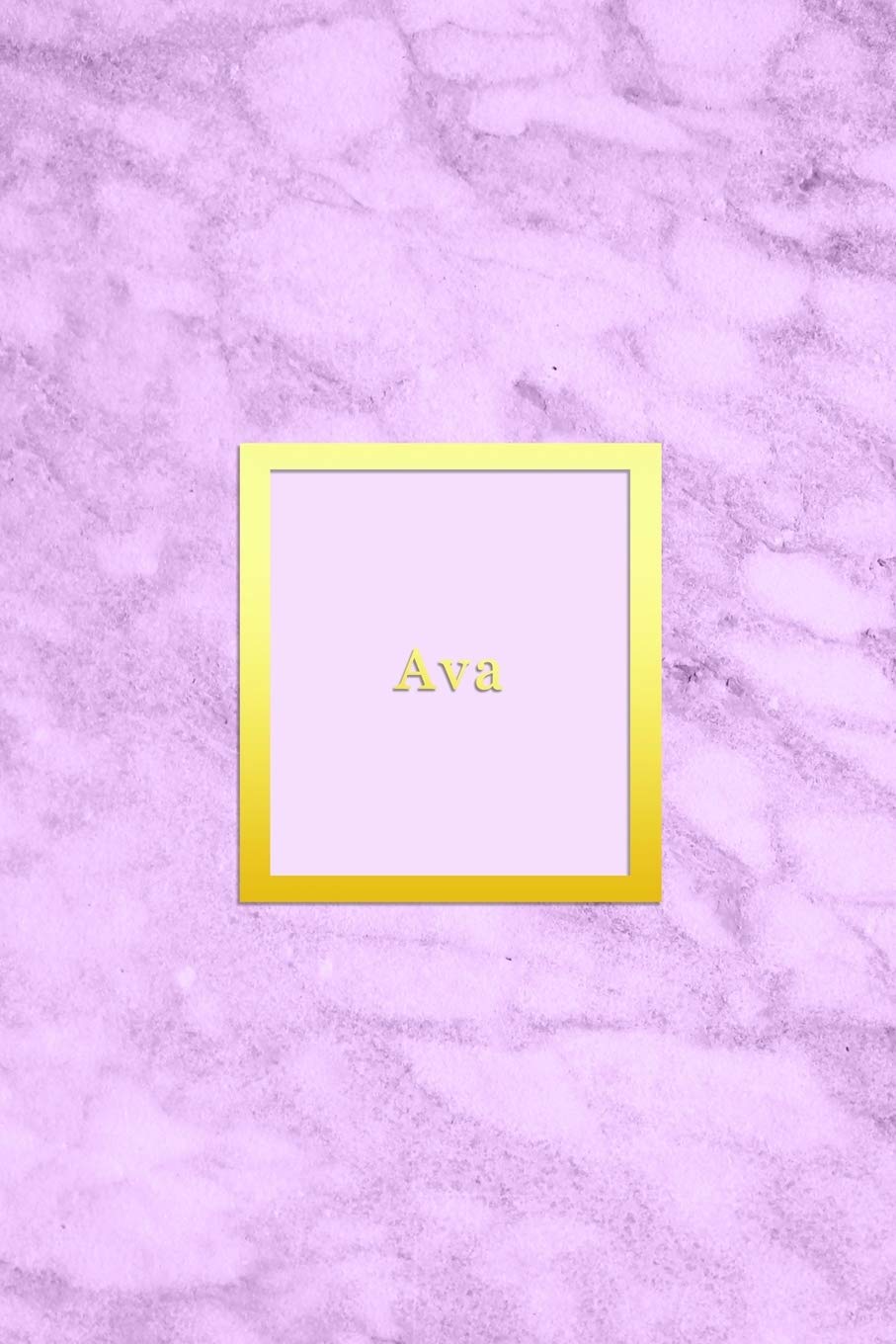 Ava: Custom dot grid diary for girls | Cute personalised gold and marble diaries for women | Sentimental keepsake note book idea | unique light pink colour pattern Hobbies & Crafts