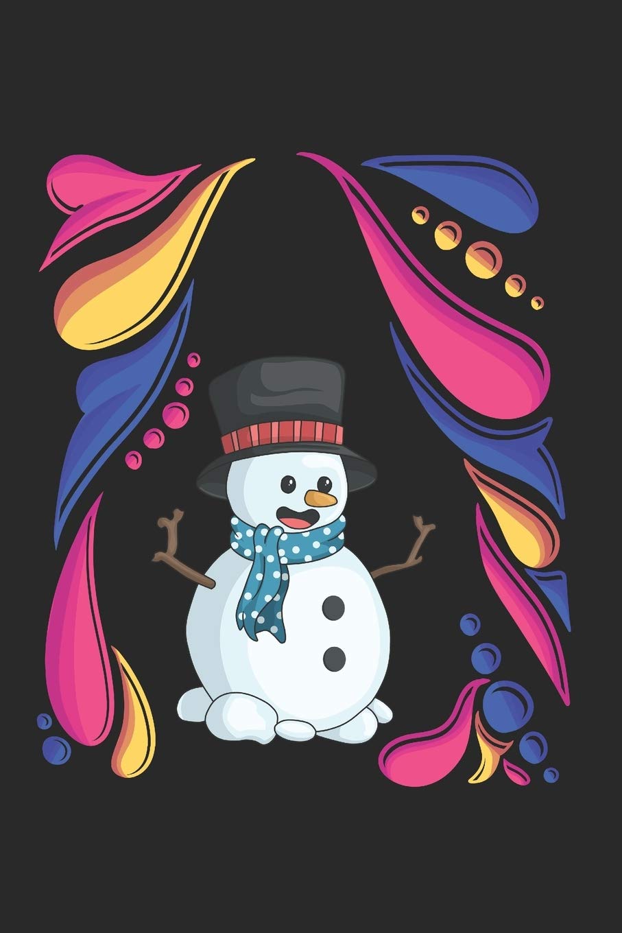 Christmas Snowman Notebook: Graph Paper Journal 6x9 - 120 Pages Books