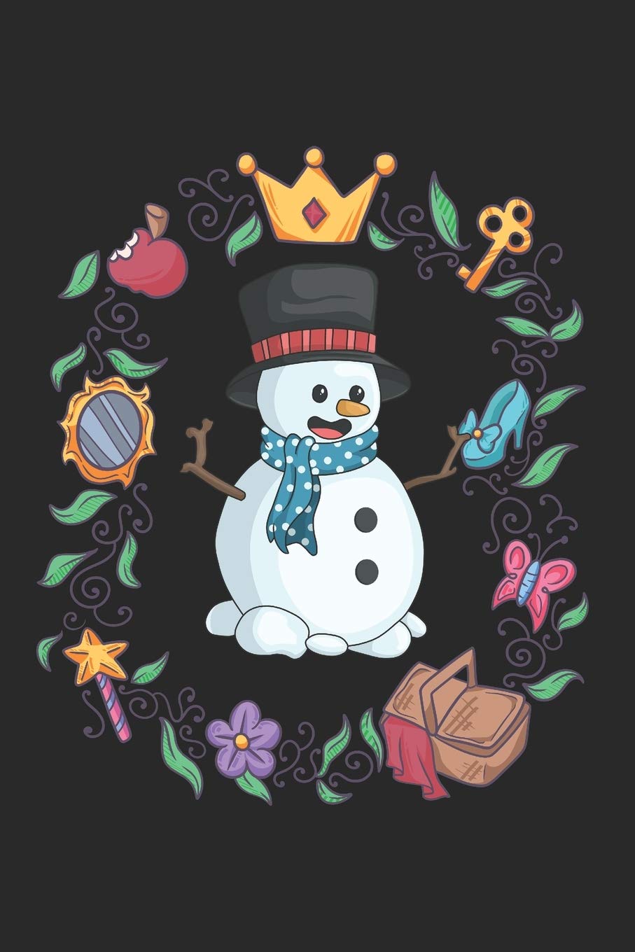 Christmas Snowman Fairy Tale Notebook: Graph Paper Journal 6x9 - 120 Pages Books