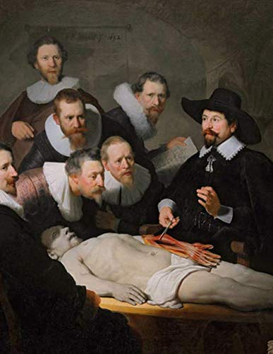 Rembrandt Sketchbook #1: Cool Artist Gifts - Anatomy Lesson Rembrandt Van Rijn Sketchbooks For Artists Adults and Kids to Draw in 8.5x11" 100 blank pages book