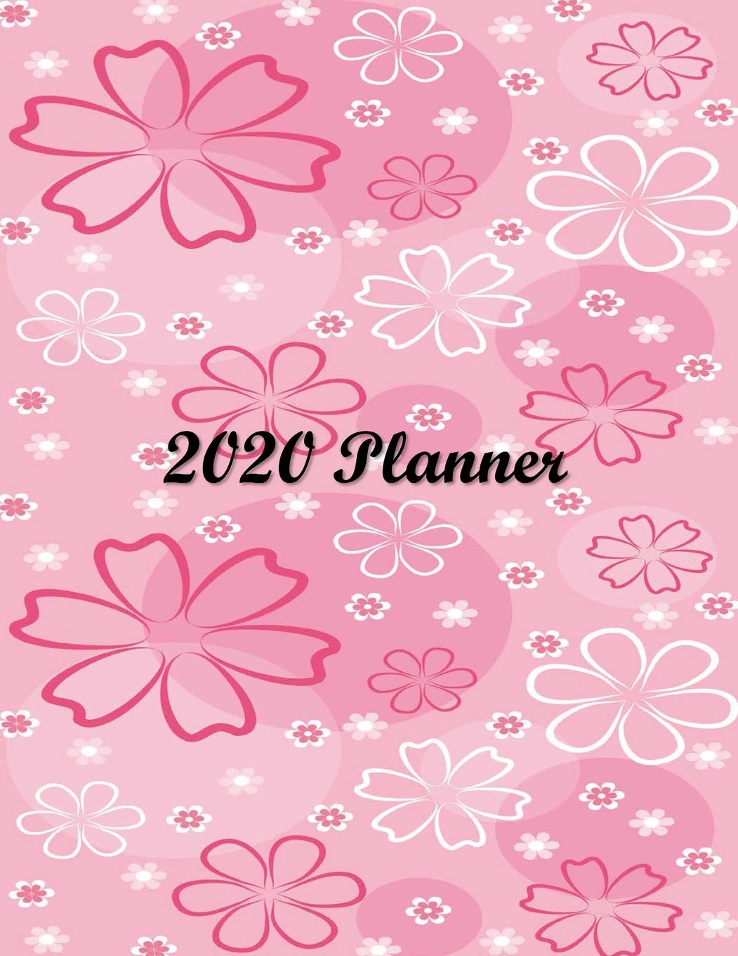 2020 Planner: Weekly & Monthly Planner | January 2020-December 2020 | 2 Page Weekly Layout with Monthly Calendar View | Birthdays, To-Do List, Goals, Priorities | Pink Glossy Cover featuring Flowers Business, Finance & Career