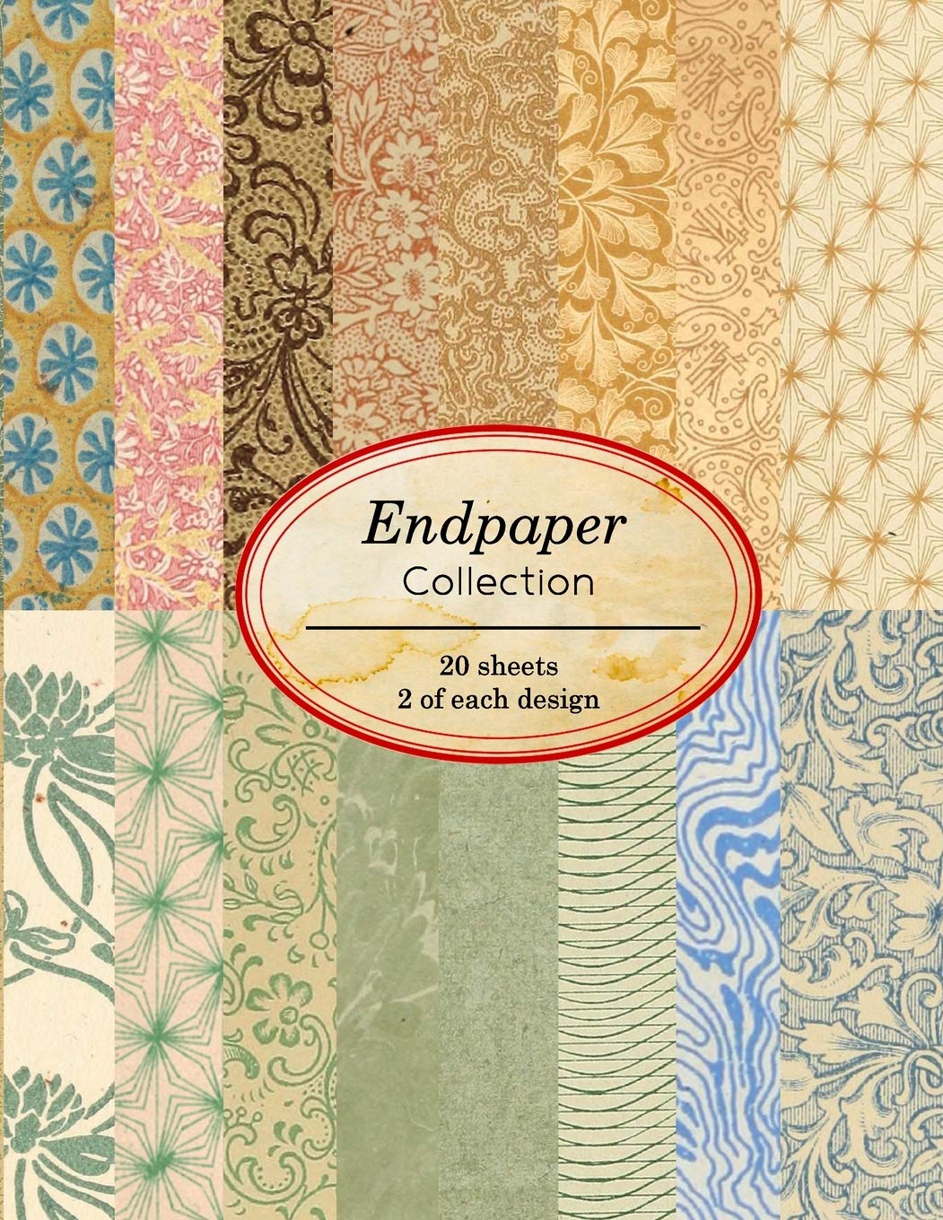 Endpaper Collection: 20 sheets of vintage endpapers for bookbinding and other paper crafting projects (Vintage Papers for Collage and Paper Crafting) Hobbies & Crafts