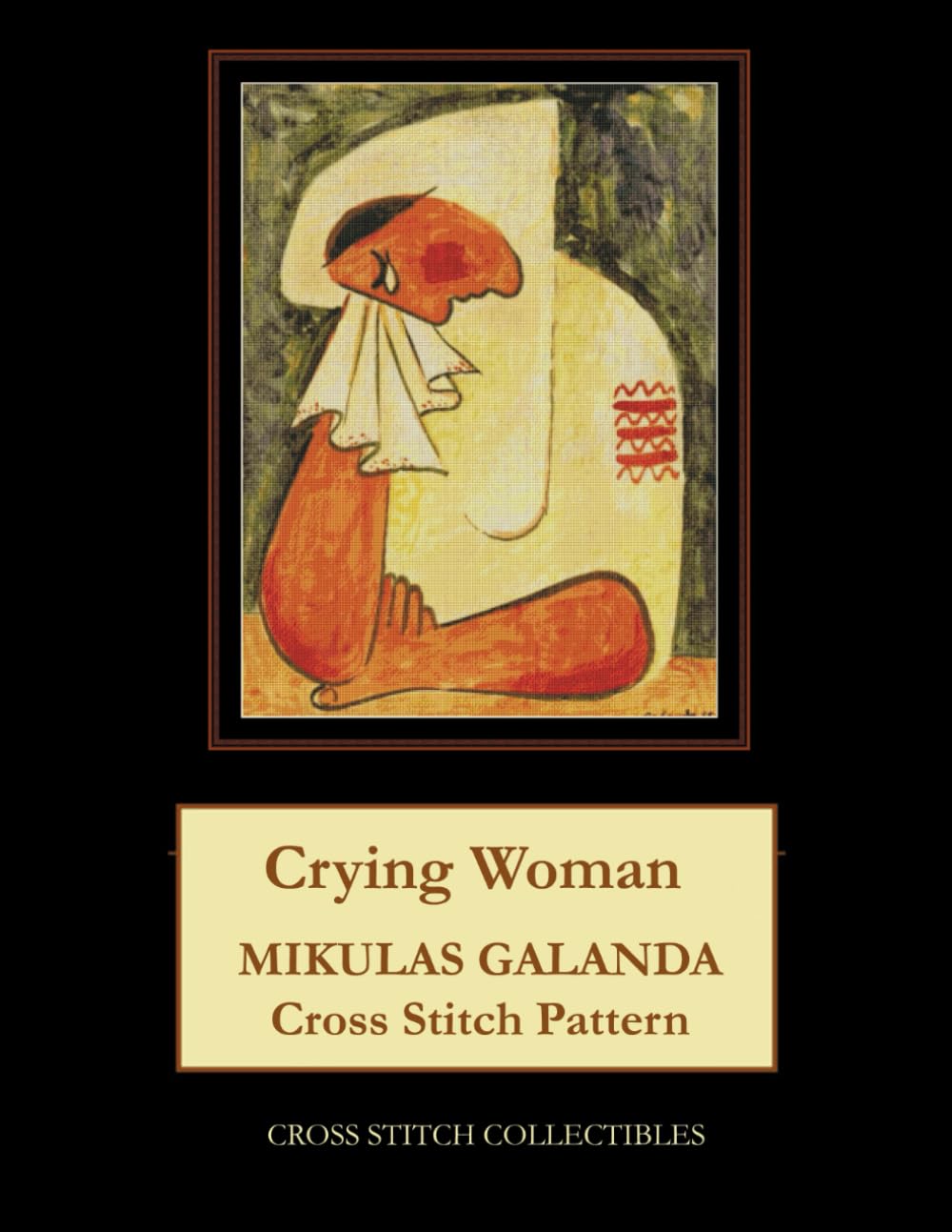 Crying Woman: Mikulas Galanda Cross Stitch Pattern Hobbies & Crafts