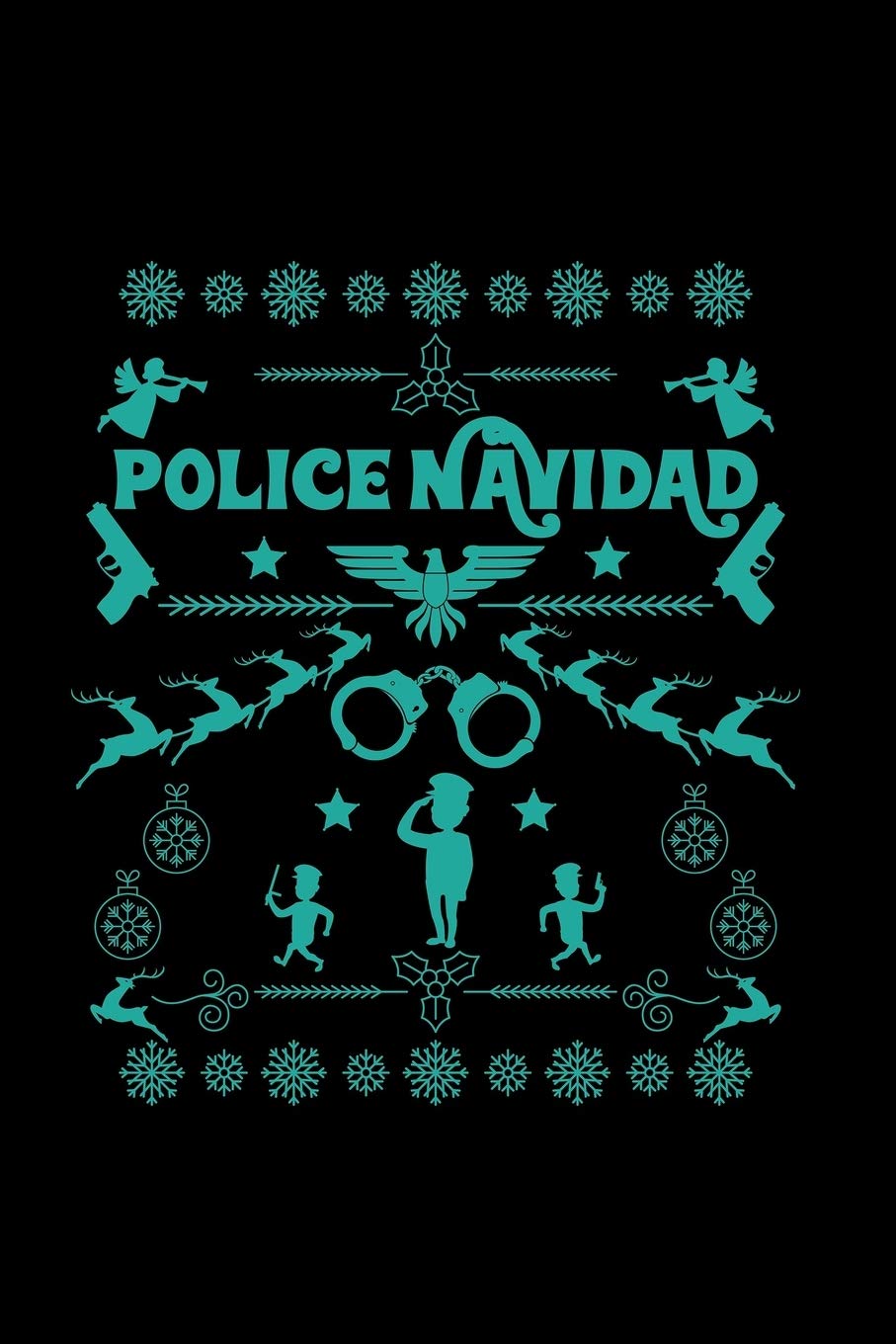 Police Navidad: 6x9 Police | dotgrid | dot grid paper | notebook | notes Books