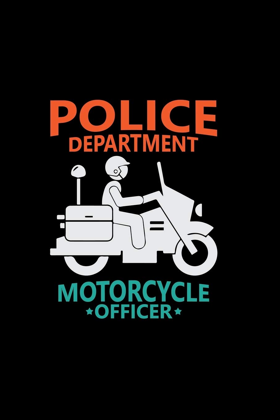 Police department motorcycle officer: 6x9 Police | dotgrid | dot grid paper | notebook | notes Books